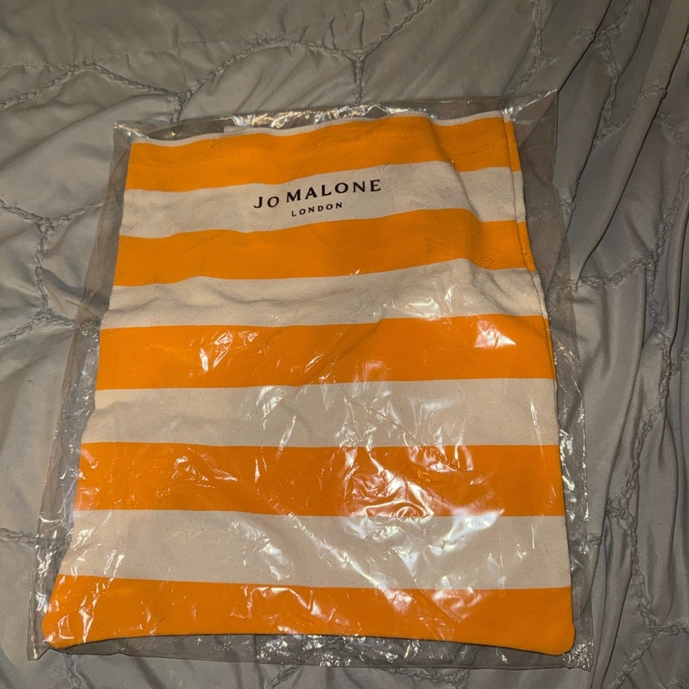 Jo Malone London Striped Cosmetic Pouch - Orange & White